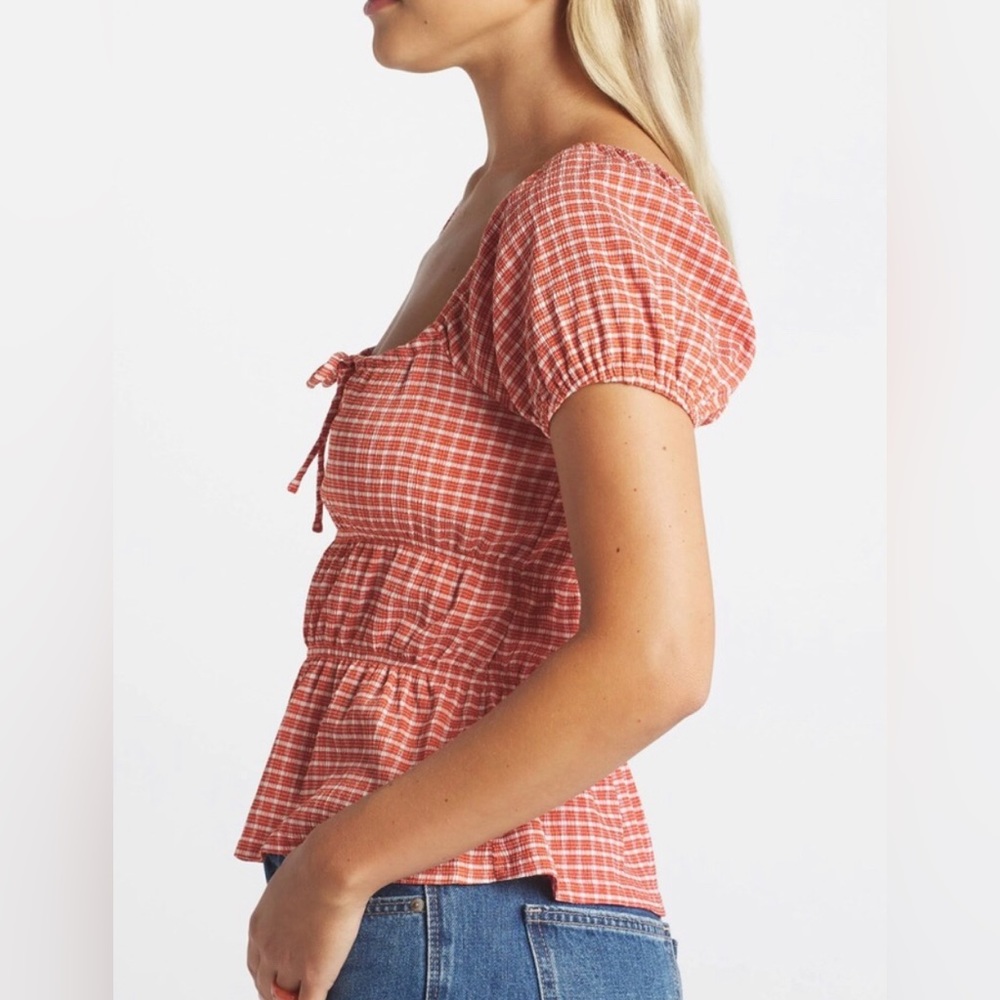 Madewell Omaha Tiered Top Gingham - Size: Various - Picture 5 of 11